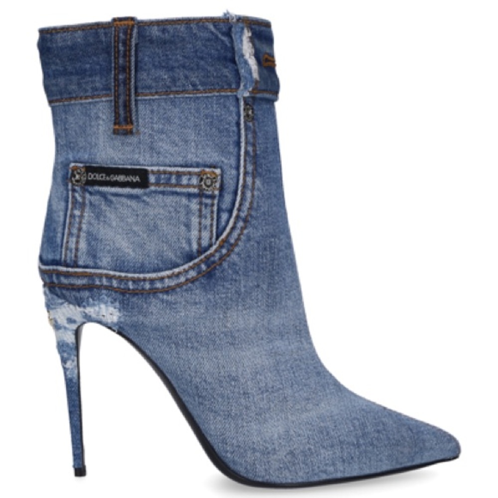 Dolce &Gabbana denim booties